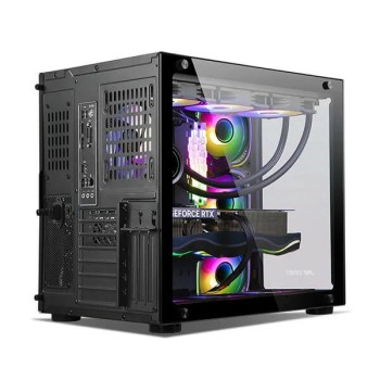 Ant Esports Crystal ARGB Black Cabinet